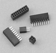 605 series Female header 1.27mm pitch Straight type for square in   Profile 3.40mm